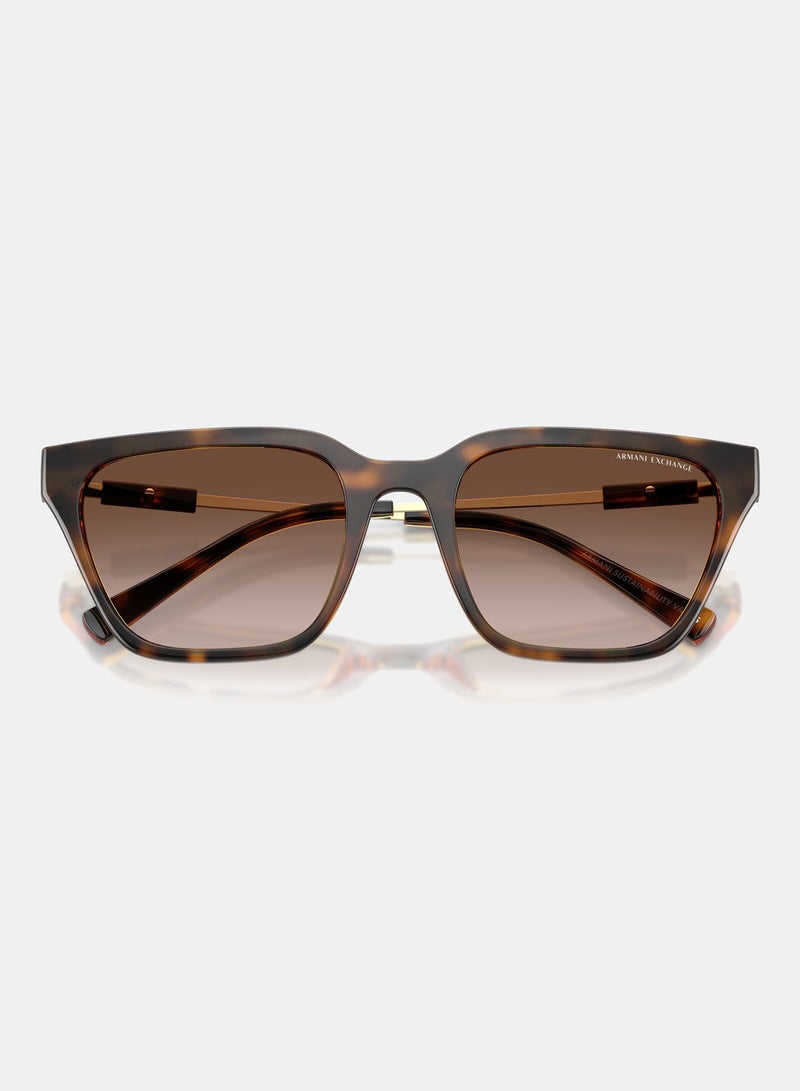 ارماني اكسشينج نظارة شمسية بإطار كامل شكل غير منتظم 0AX4158S - Image 4